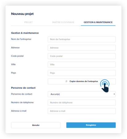 Copier les données facilement