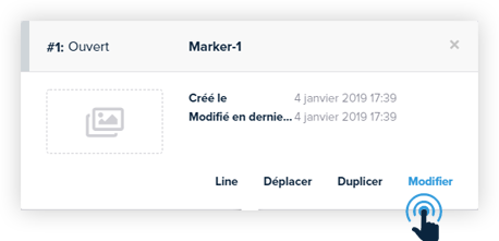 Modifier le marqueur