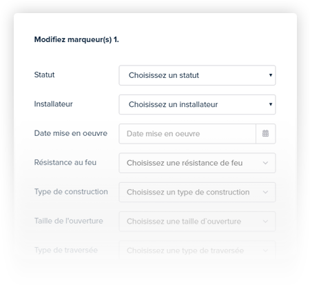 Modifier tous les marqueurs